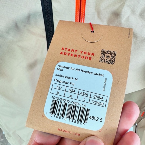 Mammut Aenergy Air HS Hooded Jacket for Men (Safari-Black Color) - Picture 4 of 7